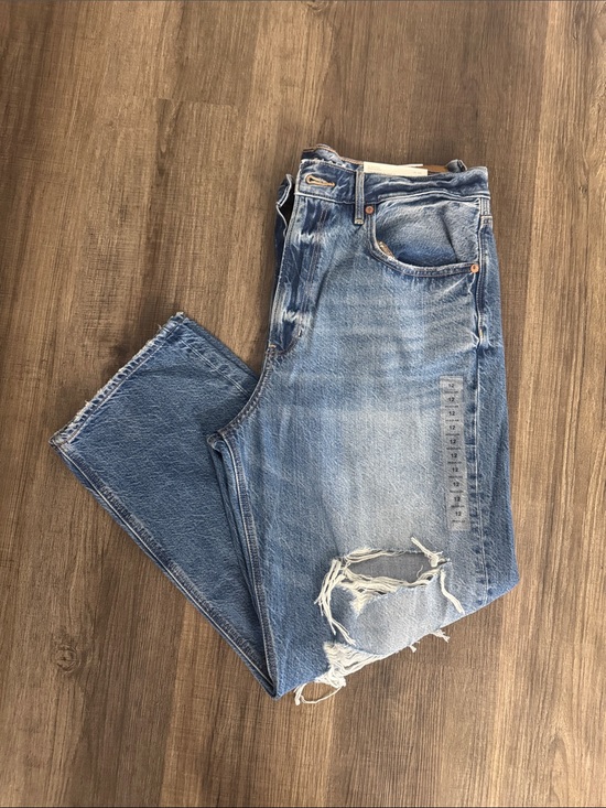 American Eagle Outfitters Denim - American Eagle Outfitters Faded Blue Distressed Boyfriend Jeans